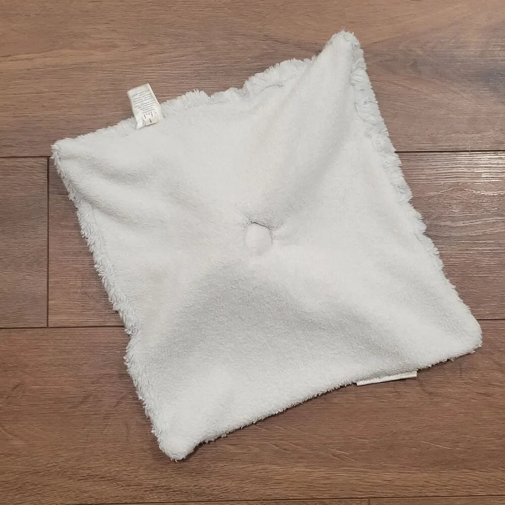 Blankets and Beyond Gray Bunny Rabbit Baby Security Blanket Swirls Plush Lovey